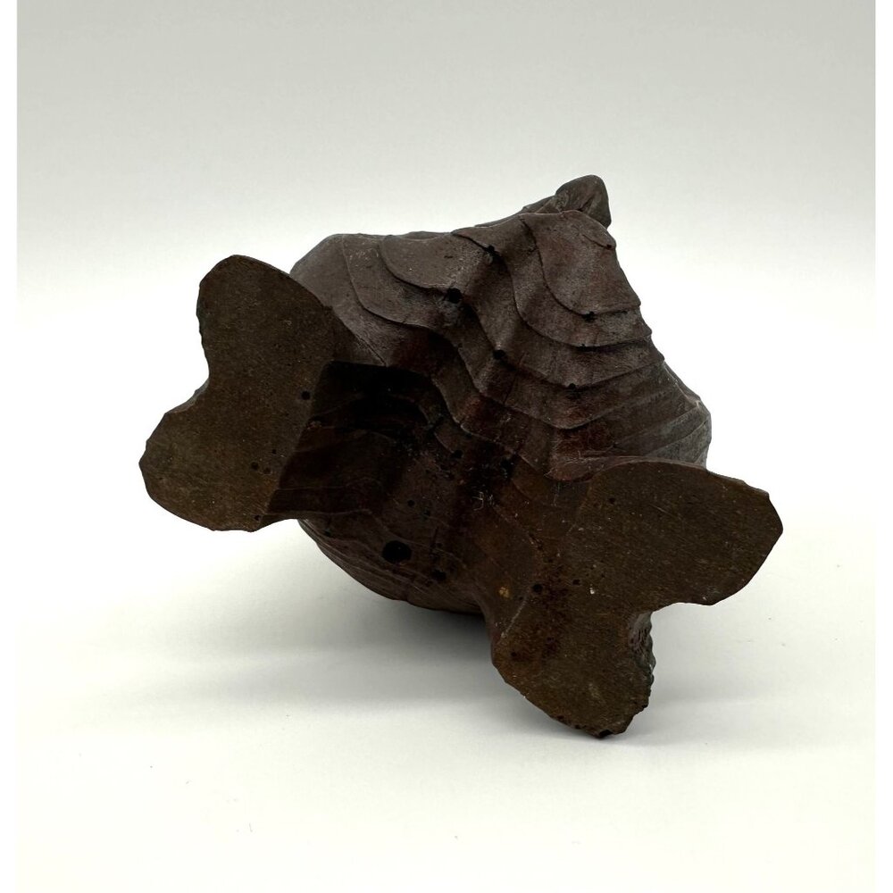 Vintage Owl Figurine Carved Wood Googly Eyes Mid Century Modern Kitsch Horned - Picture 6 of 9